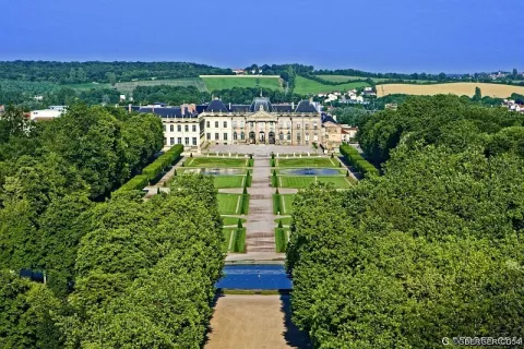 Vue aérienne du château
